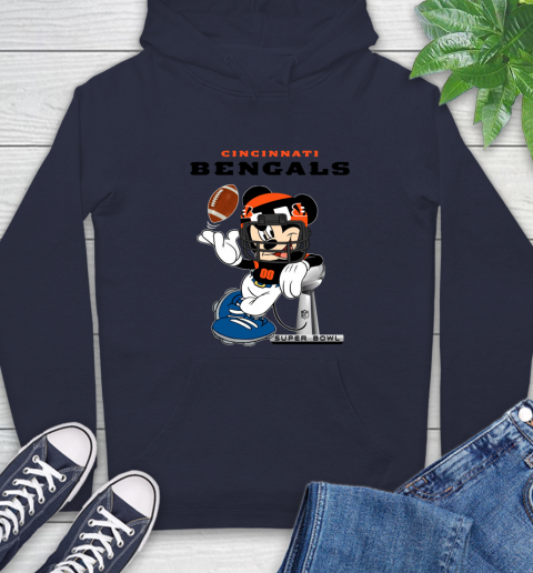NFL Cincinnati Bengals Mickey Mouse Disney Super Bowl Football T Shirt Hoodie 4