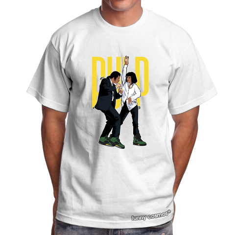 Air Jordan 5 Oregon Matching Sneaker Tshirt Pulp Fiction Dance Green and Black Jordan Tshirt