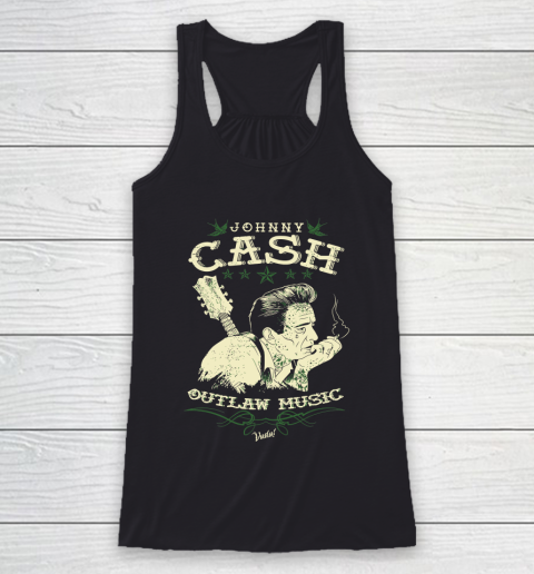 Johnny Cash Wanted Original Merchandise Racerback Tank