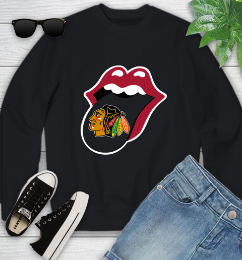 Chicago Blackhawks NHL Hockey Lips I Root For My Team Adoring Fan 116