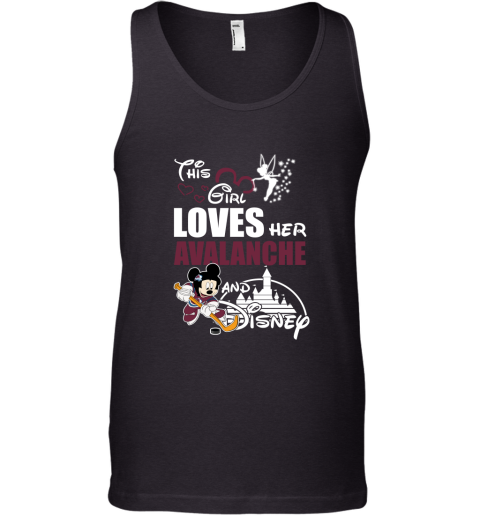 This Girl Love Her Colorado Avalanche And Mickey Disney Tank Top