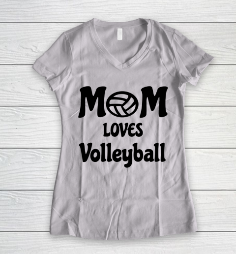 Mother's Day Funny Gift Ideas Apparel  Volleyball Mom T Shirt Women's V-Neck T-Shirt