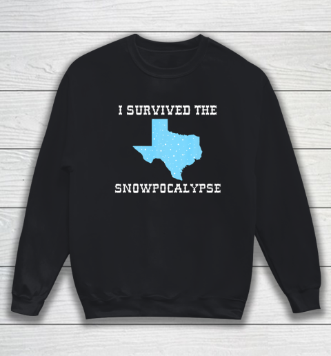 I Survived The Texas State Snowpocalypse Cold Snow Storm Sweatshirt
