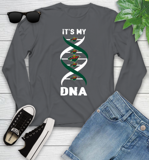 Minnesota Wild NHL Hockey It's My DNA Sports Youth Long Sleeve 9