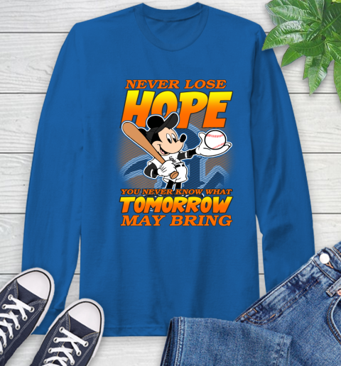 Chicago White Sox MLB Baseball Mickey Disney Never Lose Hope Long Sleeve T-Shirt 10