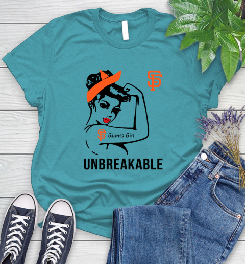 MLB San Francisco Giants Girl Unbreakable Baseball Sports Women's T-Shirt 11
