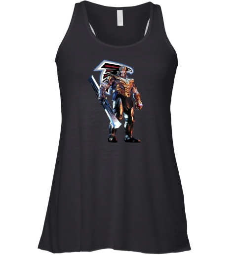NFL Thanos Marvel Avengers Endgame Football Atlanta Falcons Racerback Tank