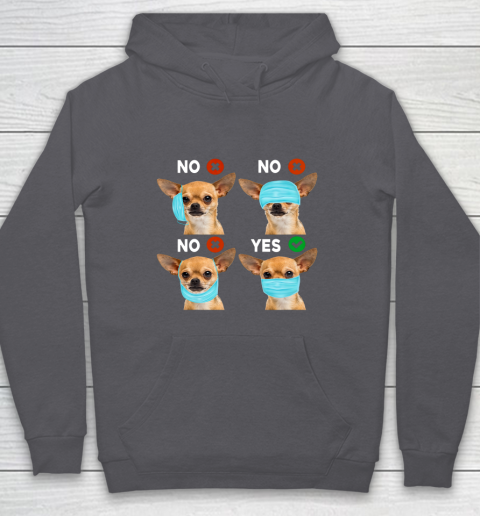 Funny Quarantined Chihuahua Dog How To Wear Mask Gift Hoodie 4