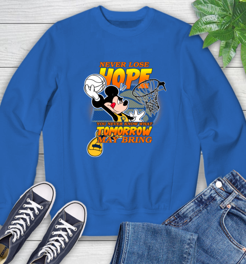 Indiana Pacers NBA Basketball Mickey Disney Never Lose Hope Sweatshirt 9