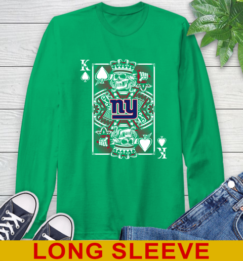 New York Giants NFL Football The King Of Spades Death Cards Shirt Long Sleeve T-Shirt 8