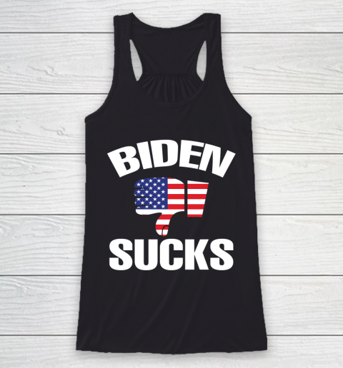 Biden Sucks Anti Biden Supporter Racerback Tank