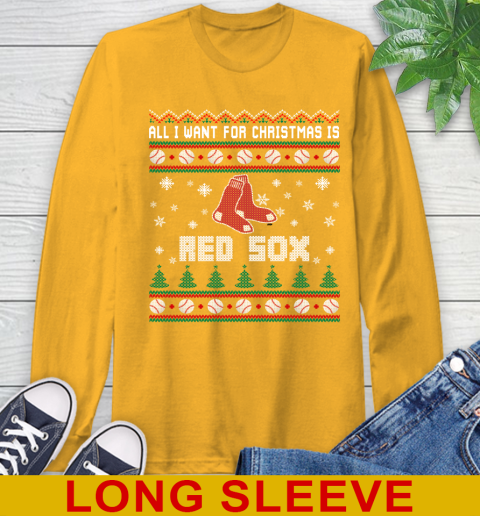 MLB All I Want For Christmas Is Boston Red Sox Baseball Sports 56