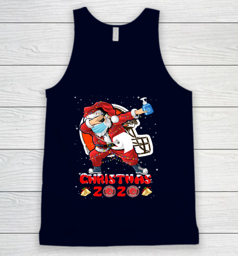 Cleveland Browns Funny Santa Claus Dabbing Christmas 2020 NFL Tank Top 2