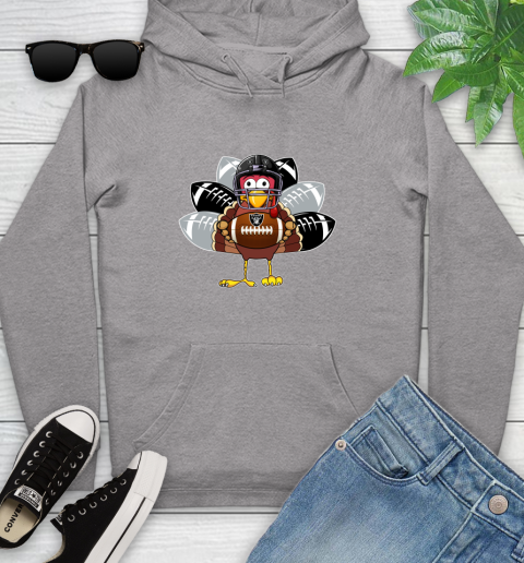 Oakland Raiders Turkey Thanksgiving Day Youth Hoodie 6