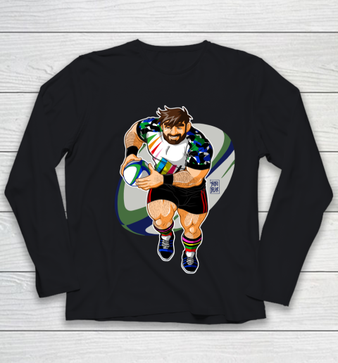 ADAM LIKES TO PLAY RUGBY LGBT Gay Pride Youth Long Sleeve