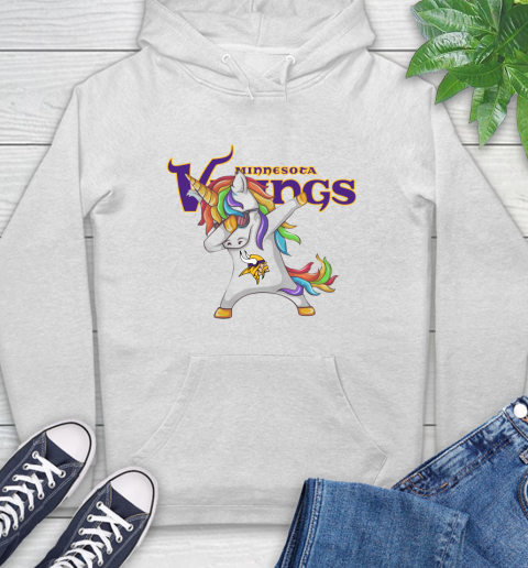 Minnesota Vikings NFL Football Funny Unicorn Dabbing Sports Hoodie