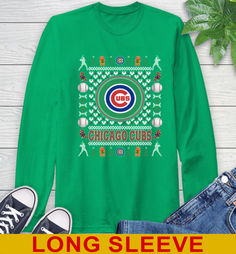 Chicago Cubs Merry Christmas MLB Baseball Loyal Fan Long Sleeve T-Shirt 8