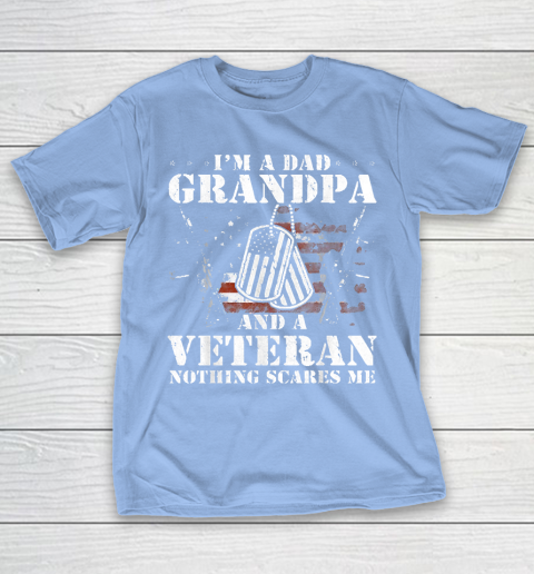 Grandpa Funny Gift Apparel  I'm A Dad Grandpa Veteran Father's Day S T-Shirt 10
