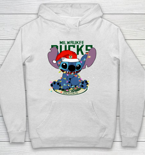 Milwaukee Bucks NBA noel stitch Basketball Christmas Hoodie