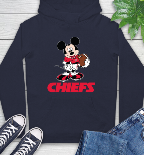 NFL Football Kansas City Chiefs Cheerful Mickey Mouse Shirt Hoodie 4