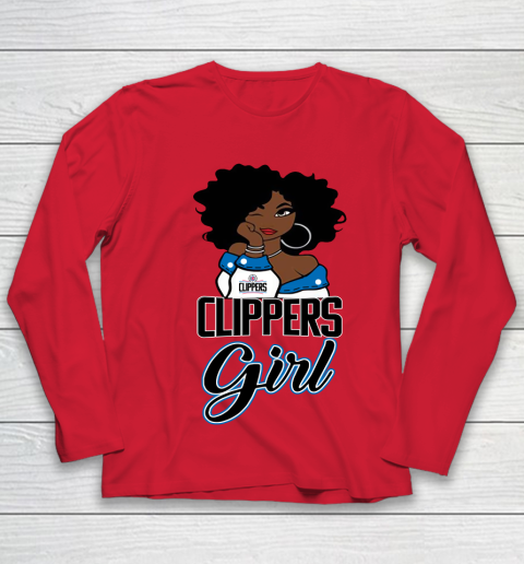 LA Clippers Girl NBA Youth Long Sleeve 10