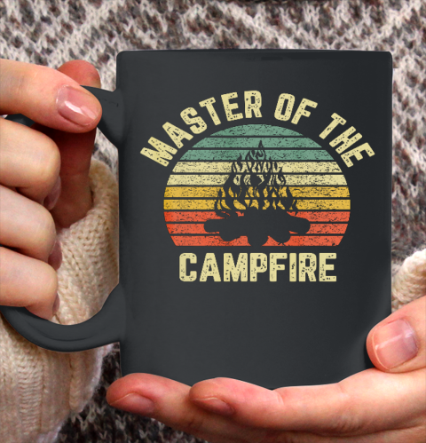 Master of the Campfire Camping Shirt Vintage Camper Ceramic Mug 11oz