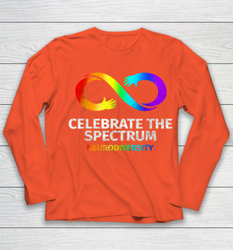 Neurodiversity Celebrate Spectrum Infinity Autism Awareness Youth Long Sleeve 3