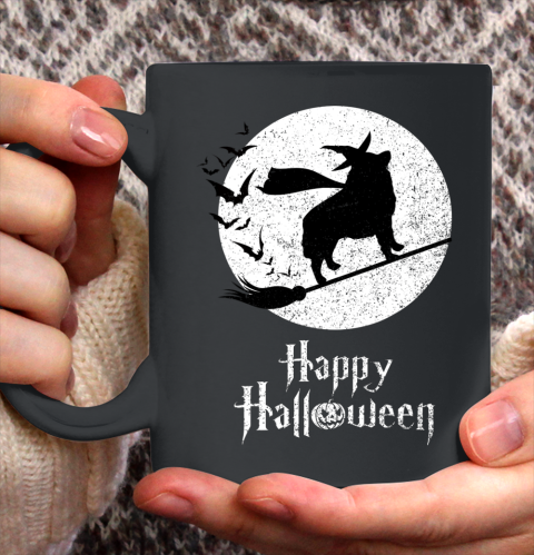 Funny Halloween Costume Witch SCHIPPERKE Dog Lover Gift Ceramic Mug 11oz