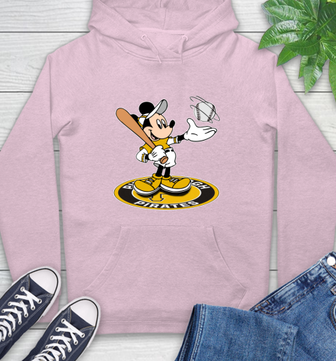 MLB Baseball Pittsburgh Pirates Cheerful Mickey Disney Shirt Hoodie 10