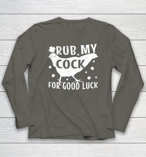 Rub My Cock For Good Luck Long Sleeve T-Shirt 4