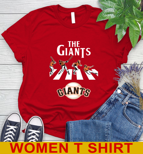 MLB Baseball San Francisco Giants The Beatles Rock Band Shirt Women's T-Shirt 11
