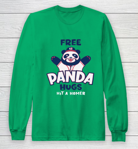 Free Panda Hugs Braves Long Sleeve T-Shirt 3