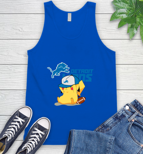 NFL Pikachu Football Sports Detroit Lions Tank Top 5