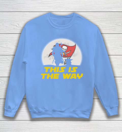 Tampa Bay Buccaneers NFL Football Star Wars Yoda And Mandalorian This Is The Way Sweatshirt 8