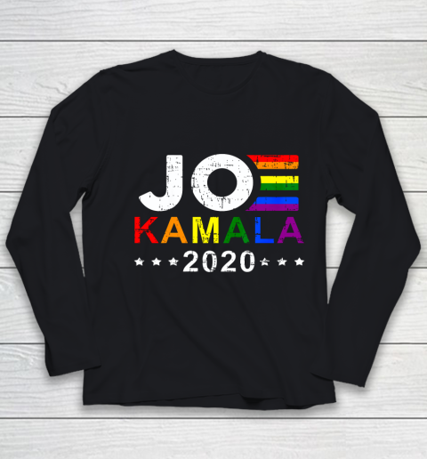 Joe Biden Kamala Harris 2020 Rainbow Gay Pride LGBT Election Youth Long Sleeve