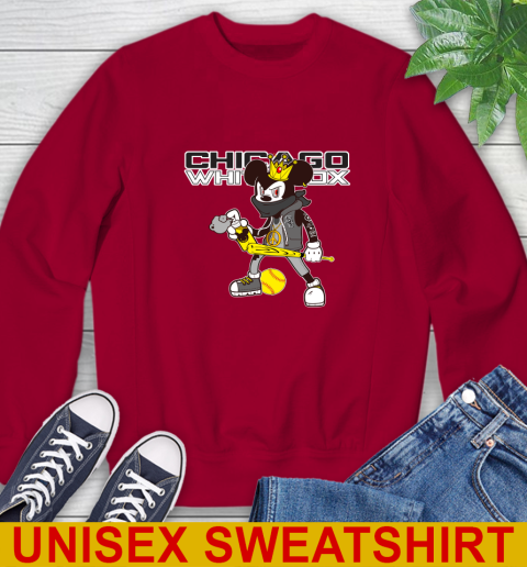 Chicago White Sox MLB Baseball Mickey Peace Sign Sports Sweatshirt 7
