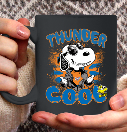 NBA Basketball Oklahoma City Thunder Cool Snoopy Shirt Ceramic Mug 15oz