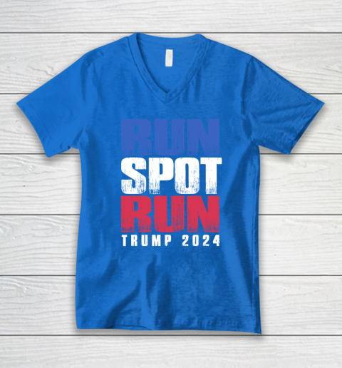 Run Spot Run Run, Spot, Run Trump 2024 V-Neck T-Shirt 4