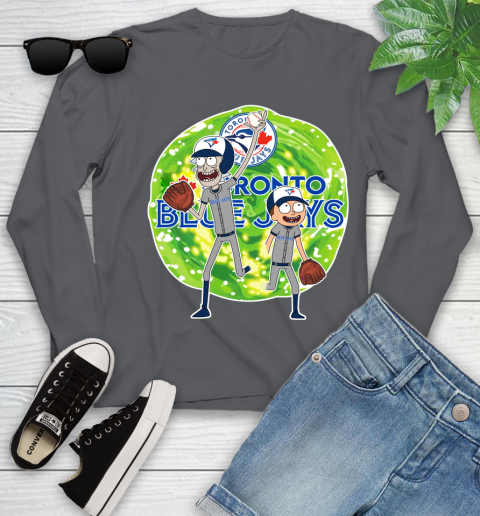 MLB Toronto Blue Jays Rick And Morty Baseball Sports Youth Long Sleeve 8