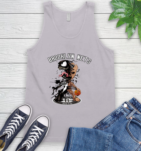 NBA Brooklyn Nets Basketball Venom Groot Guardians Of The Galaxy Tank Top 4