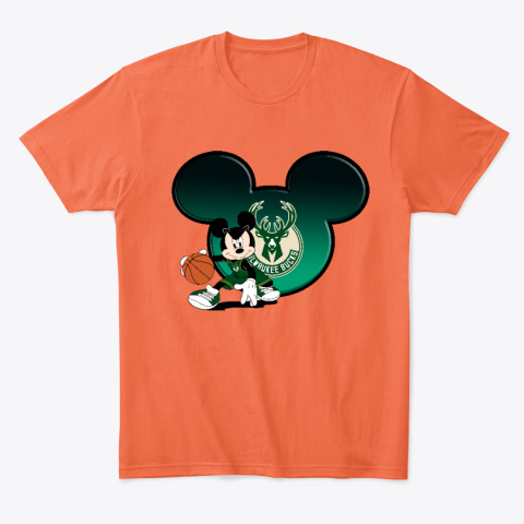 v4zh milwaukee bucks mickey mouse classic t shirt 2 front orange
