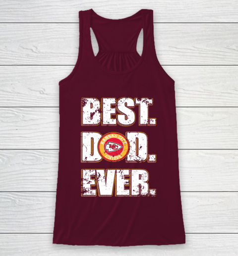 NFL Kansas City Chiefs Football Best Dad Ever Family Shirt Racerback Tank 2