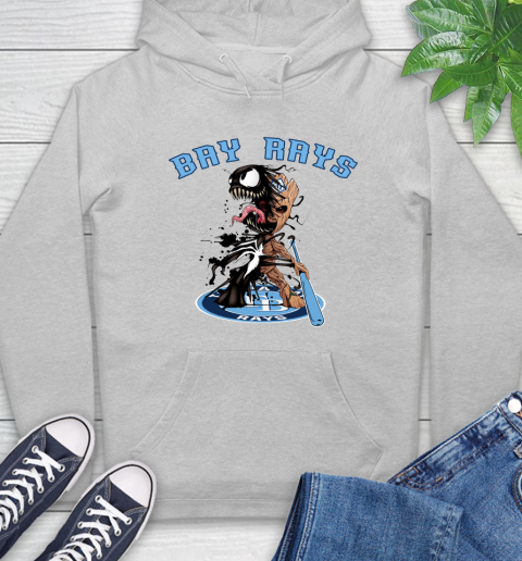 MLB Tampa Bay Rays Baseball Venom Groot Guardians Of The Galaxy Hoodie 6