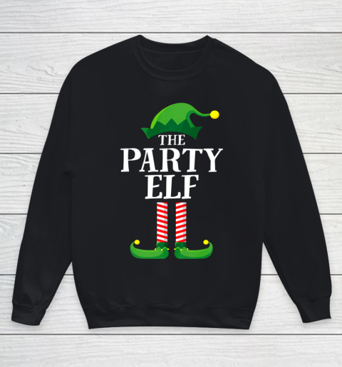 Party Elf Matching Family Group Christmas Party Pajama Youth Sweatshirt