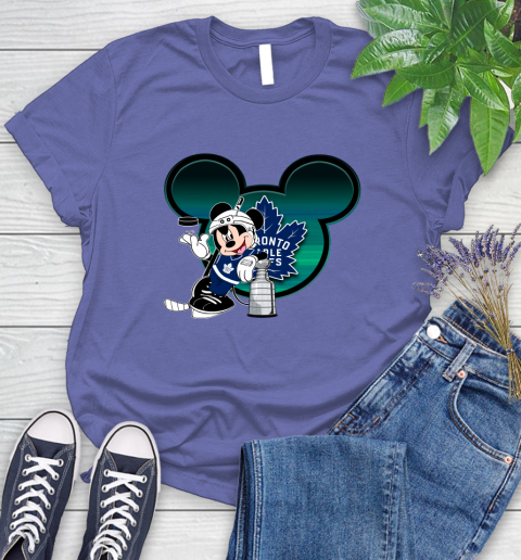 NHL Toronto Maple Leafs Stanley Cup Mickey Mouse Disney Hockey T Shirt Women's T-Shirt 11
