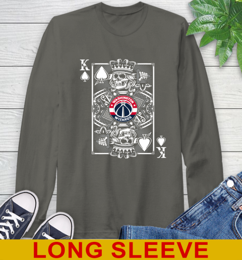 Washington Wizards NBA Basketball The King Of Spades Death Cards Shirt Long Sleeve T-Shirt 10