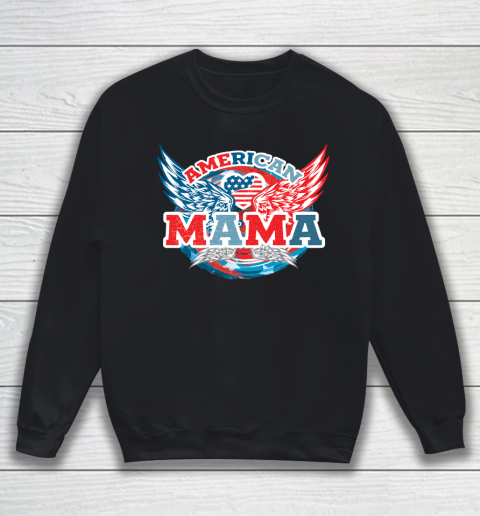 4th Of July American Mama, Fourth Of July Sweatshirt
