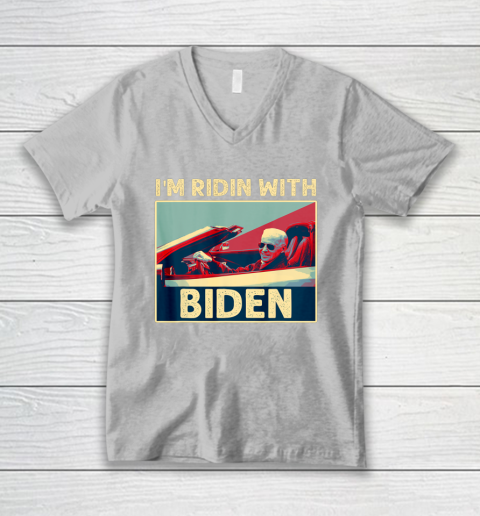 I'm Riding With Joe Biden V-Neck T-Shirt 3