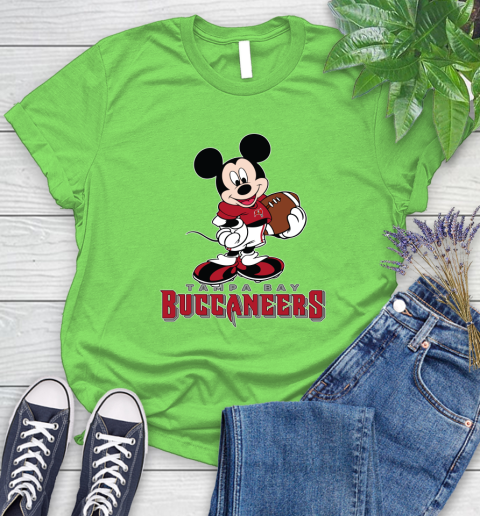 NFL Football Tampa Bay Buccaneers Cheerful Mickey Mouse Shirt Women's T-Shirt 11 NFL Football Tampa Bay Buccaneers Cheerful Mickey Mouse Shirt Women's T-Shirt - Image 11