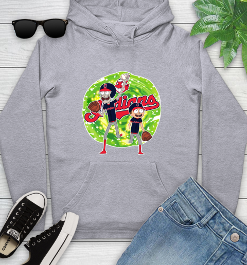 MLB Cleveland Indians Rick And Morty Baseball Sports Youth Hoodie 6